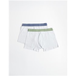 2 Boxers Pack, Men, White