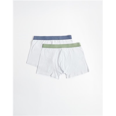 2 Boxers Pack, Men, White
