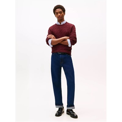 Cable Knit Crewneck Sweater
