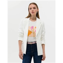 Beyaz Ex. Slim Blazer Ceket