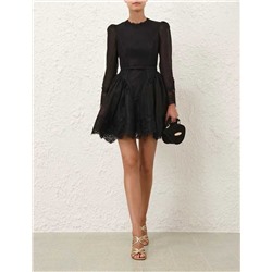 Короткое платье с ажуром   ZIMMERMAN*N