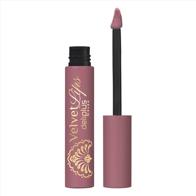 Матовая губная помада Velvet Lips Deliplus 01 коричневый