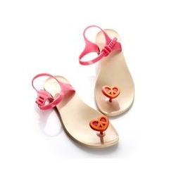 Сандалии Zhoelala Heart-Peace (светло-розовый+яркий розовый+оранжевый)/ Zhoelala Heart-Peace (light pink+pink+orange)
