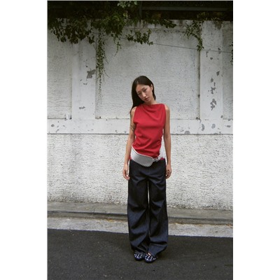 ZW COLLECTION DRAPED WOOL BLEND TOP