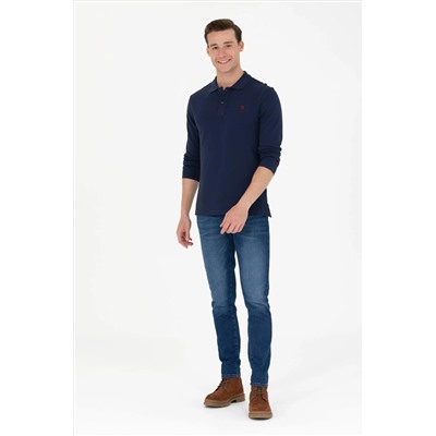 Erkek Lacivert Basic Sweatshirt