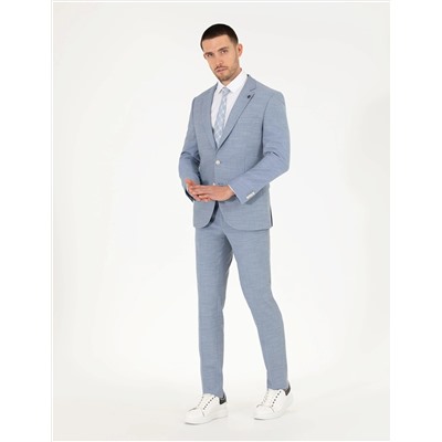 Açık Mavi Ekstra Slim Fit Takım Elbise
