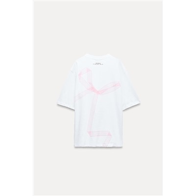 PRINTED T-SHIRT WITH BOW