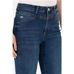 Kadın Koyu Mavi Jean Pantolon