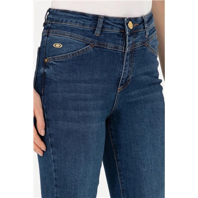 Kadın Koyu Mavi Jean Pantolon