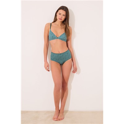 Sujetador triangular microfibra animal print
