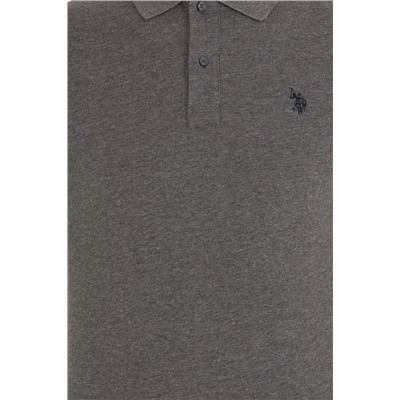 Erkek Antrasit Melanj Basic Polo Yaka Tişört