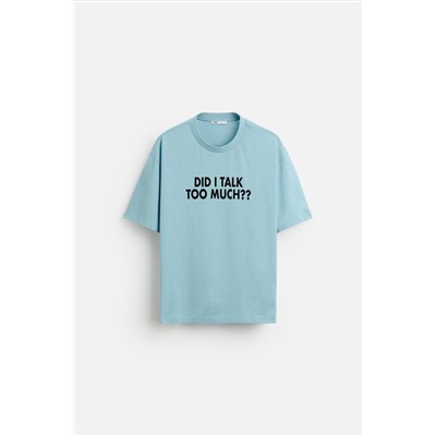 CAMISETA TEXTO ESTAMPADO