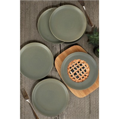 Keramika Mat Toprak Hitit Pasta Tabağı 20 Cm 6 Adet ST042906F982A000000MAEF400