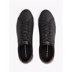 Low Cut Logo Leather Mix Sneaker