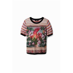 Camiseta tricot loros