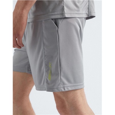 Reflective Print Sports Shorts, Men, Grey