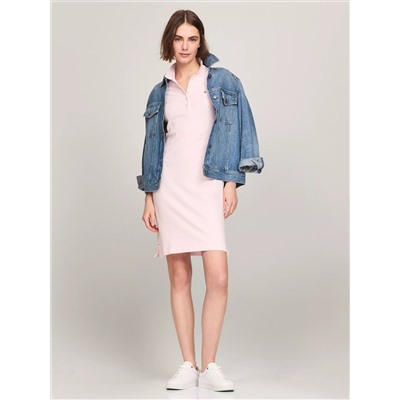 Stretch-Cotton Slim Fit Polo Dress