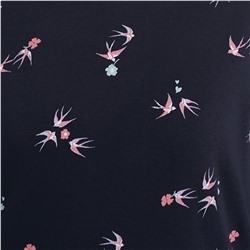Damen Sweatpullover mit Schwalben-Motiv