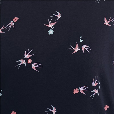 Damen Sweatpullover mit Schwalben-Motiv