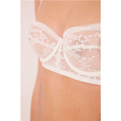 Sujetador balconette INTUITIVE encaje blanco
