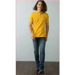 U.S. Polo Assn. U.s. Polo Erkek Slim Fit Basıc T-shırt 739348 094 Koyu Sarı 739348-094
