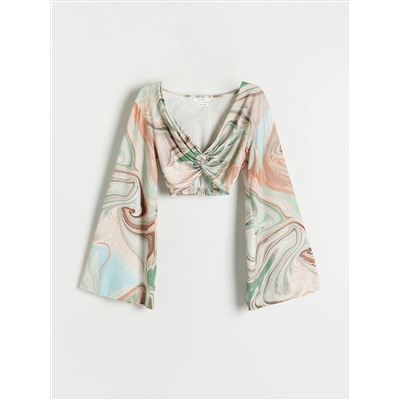 Bluse, gemustert