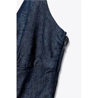 Z1975 STRAPPY DENIM MIDI DRESS
