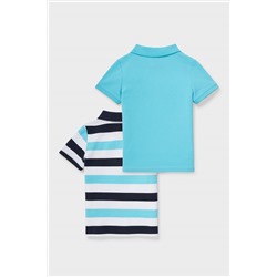 Multipack 2er - Poloshirt - Bio-Baumwolle