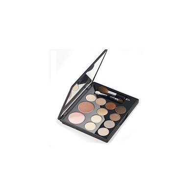 Макияжная палитра румяна+тени GLAMOROUS COLLEZIONE Giffarine 12 оттенков/ Giffarine GLAMOROUS Eyeshadow & Blusher Set (pink-brown)SET C