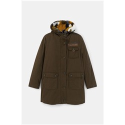 Parka militar cuello pelo