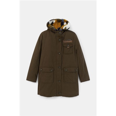 Parka militar cuello pelo