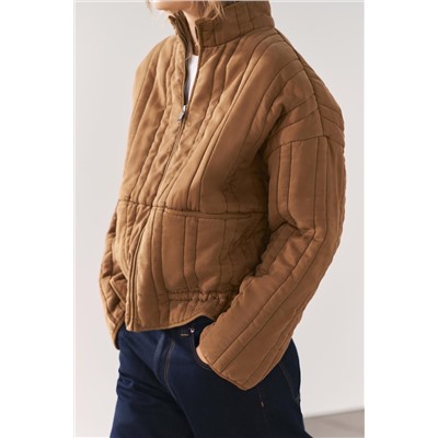 ZW COLLECTION FADED-EFFECT PUFFER JACKET
