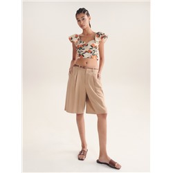 Shorts mit Gürtel