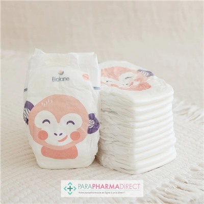 Biolane Couches Naturelles - Taille 3 - 4-9 kg - 52 Couches