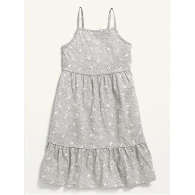 Printed Jersey-Knit Fit & Flare Cami Dress for Girls