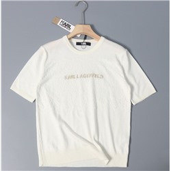 Вязаный кардиган с кружевной строчкой и вышитыми буквами KARL LAGERFEL*D ОРИГИНАЛ!