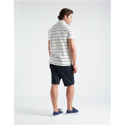 Twill Chino Shorts, Men, Dark Blue