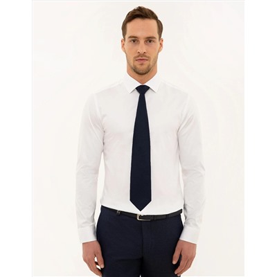 Beyaz Ex. Slim Fit Uzun Kollu Klasik Gömlek