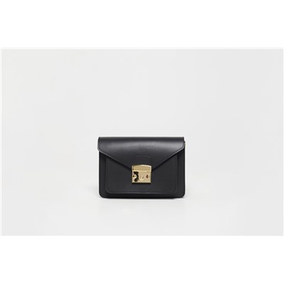 Bandolera de piel Vic Negro