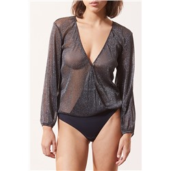 Body bimateria Dancefloor Negro jaspeado