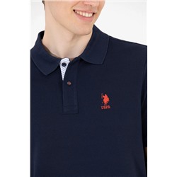 Erkek Koyu Lacivert Basic Polo Yaka Tişört
