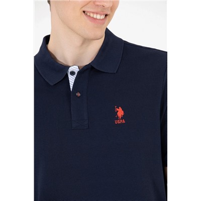 Erkek Koyu Lacivert Basic Polo Yaka Tişört