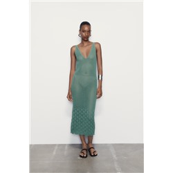 CHENILLE DRESS WITH STRAPS