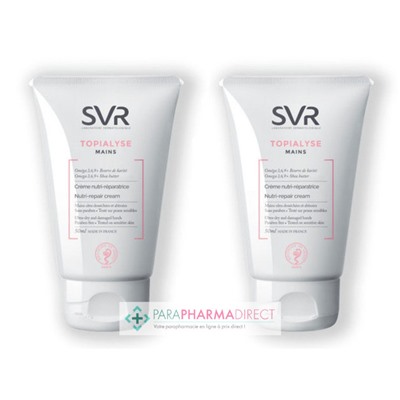SVR Topialyse Crème Mains Nutri Réparatrice 2x50mlLot  × 2