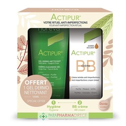 Noreva Actipur - Coffret Rituel Anti-Imperfections - BB Crème Dorée 30ml + Gel Dermo-Nettoyant 100ml OFFERT