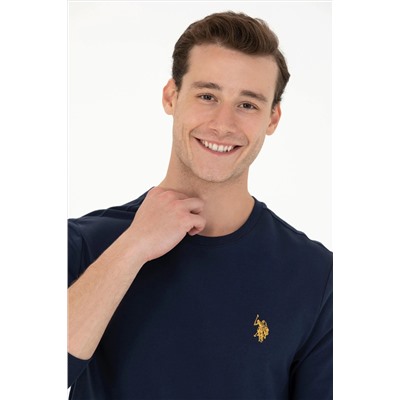 Erkek Lacivert Bisiklet Yaka Sweatshirt