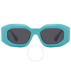 Versace  Dark Grey Irregular Men's Sunglasses