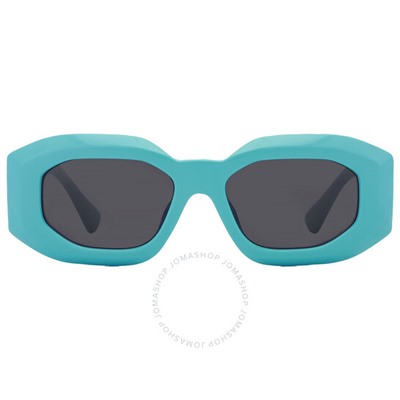 Versace  Dark Grey Irregular Men's Sunglasses