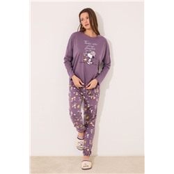 Pijama largo 100% algodón print Snoopy