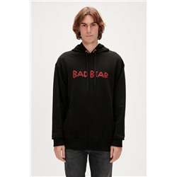 Bad Bear, 3d Bad Hoodie Siyah Kapüşonlu Erkek Sweatshirt
